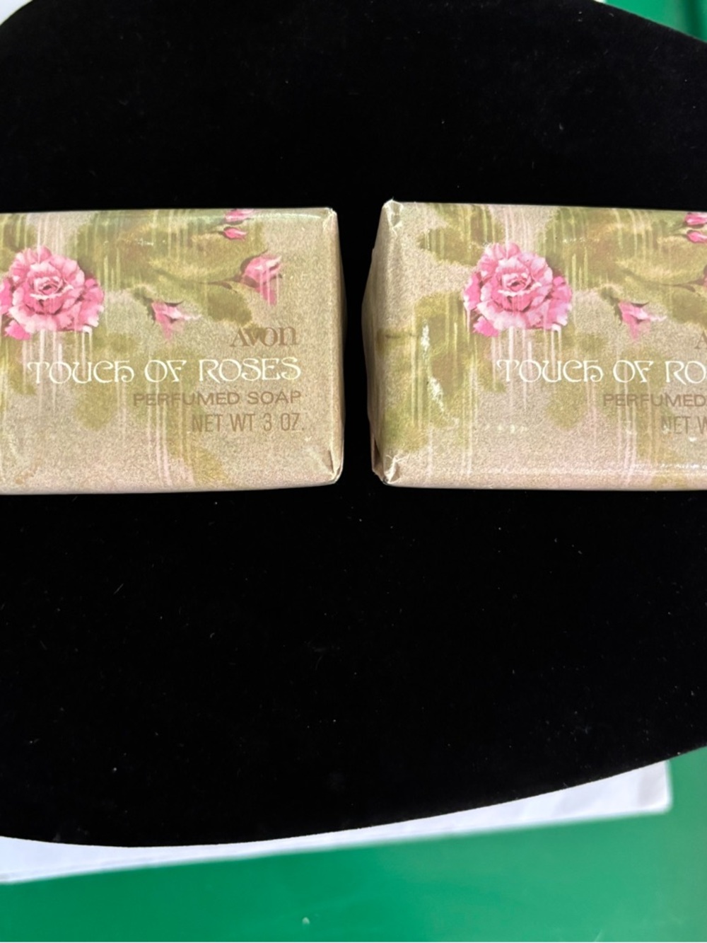 Vintage Set of 2 Avon Touch of Roses Soap Bars